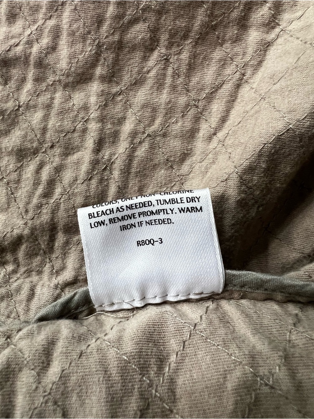 Eileen Fisher Textured Quilted Jacket Taupe Snap Front MP - Picture 12 of 12